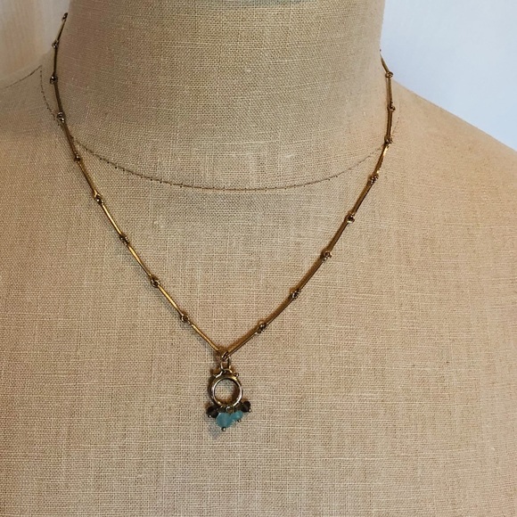 BR Necklace Sea Glass Unique Chain - Picture 3 of 8